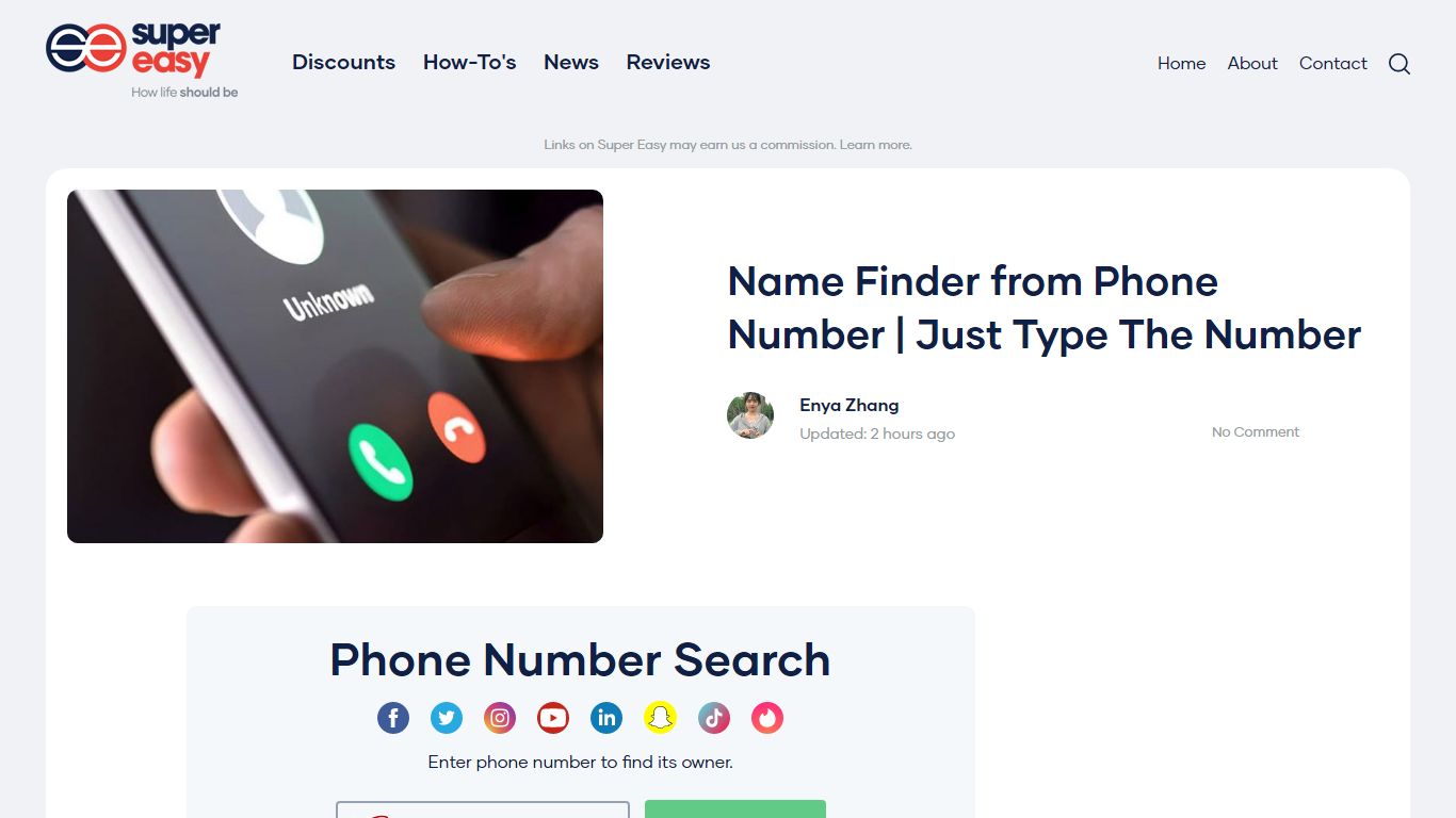 Name Finder from Phone Number | Just Type The Number